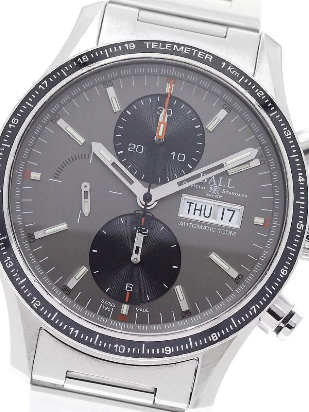 BALLWATCH Stokeman Storm Chaser Pro CM3090C-S1J-GY Chronograph AT Men's_949195